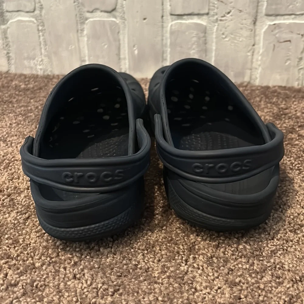 Crocs iconic navy blue comfort slip on shoes